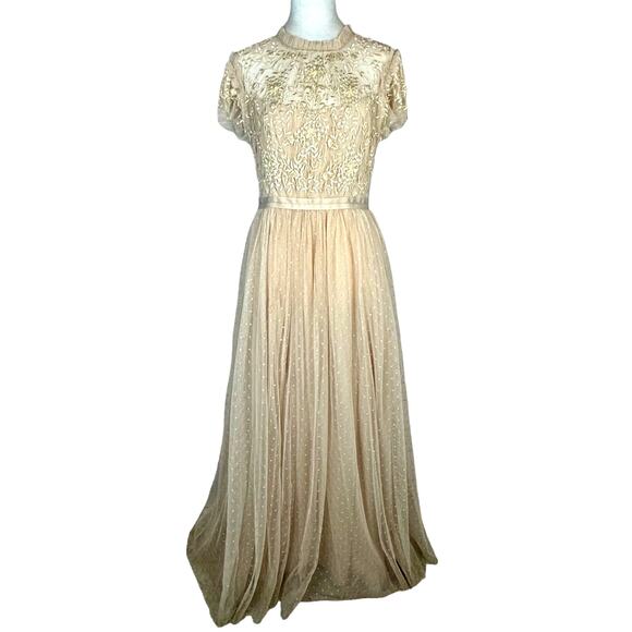 Needle & Thread Dresses & Skirts - Needle & Thread Women’s Vintage Lace Wedding Dress/Gown Size 8